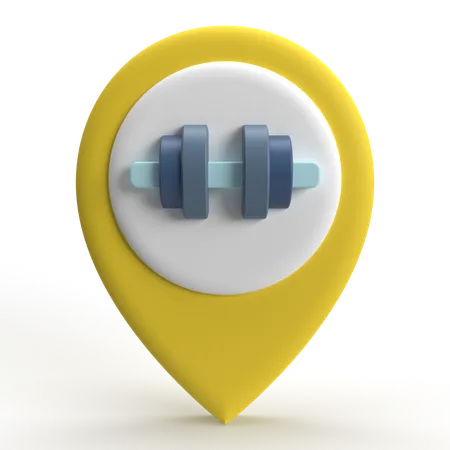 Gym Location  3D Icon