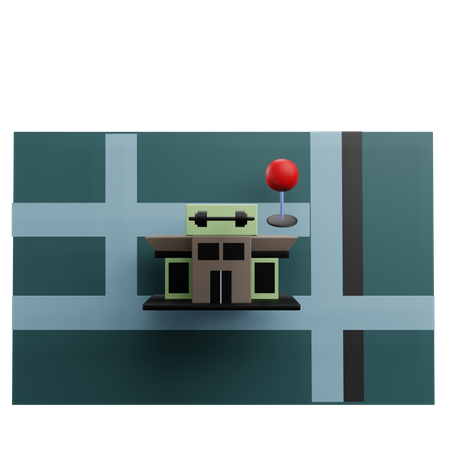 Gym Location  3D Icon