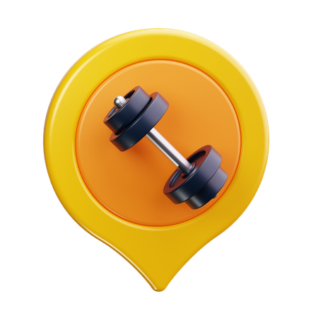 Gym Location  3D Icon