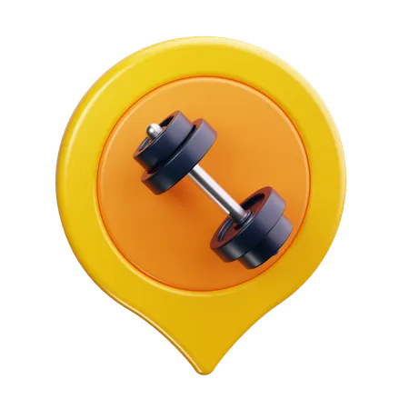 Gym Location  3D Icon