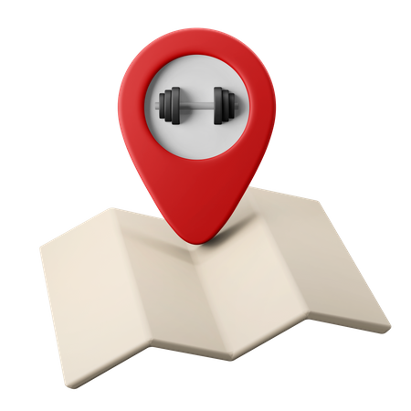 Gym Location  3D Icon
