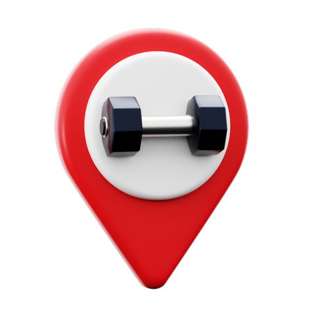 Gym Location  3D Icon