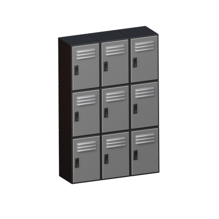 Gym Locker  3D Icon