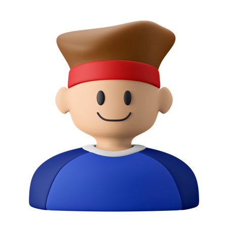 Gym Male  3D Icon