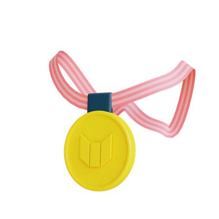 Turnhallenmedaille  3D Illustration