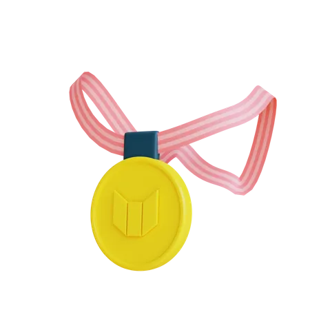 Turnhallenmedaille  3D Illustration