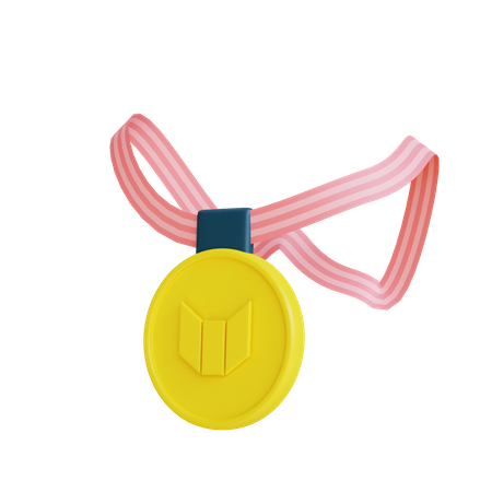 Gym Medal 3D Illustration
