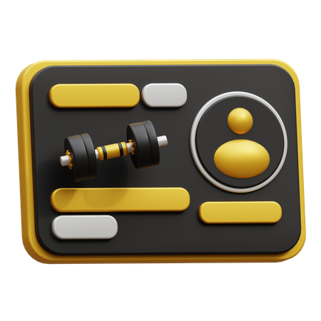 Gym Membership  3D Icon