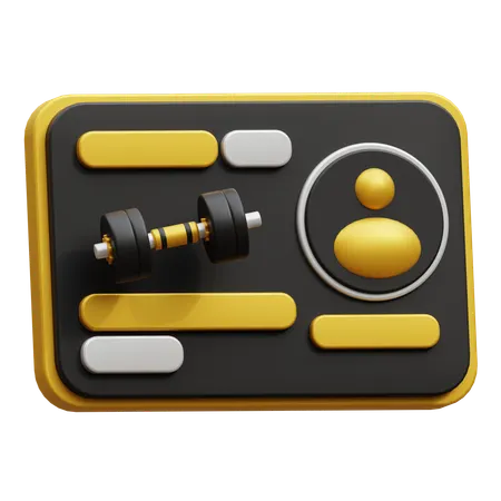 Gym Membership  3D Icon