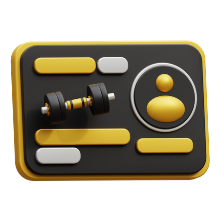 Gym Membership  3D Icon