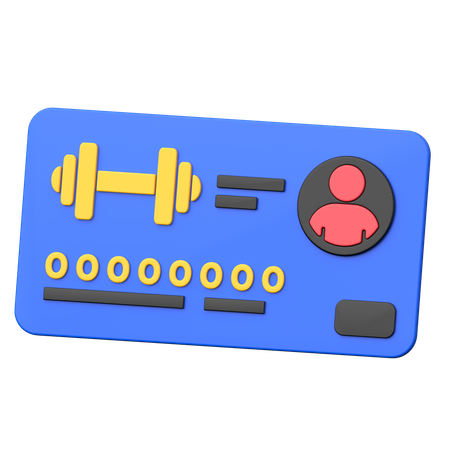 Gym Membership  3D Icon