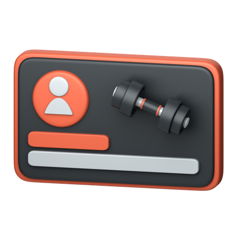 Gym Membership  3D Icon
