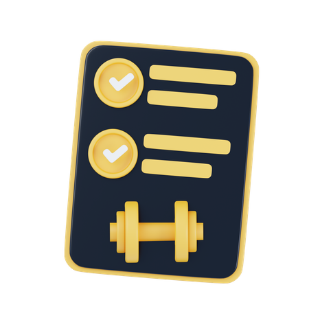 Gym Report  3D Icon