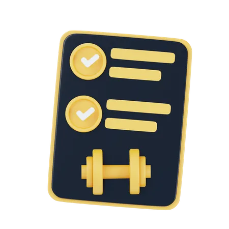 Gym Report  3D Icon