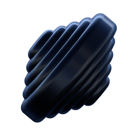 ジムローラー形状  3D Icon