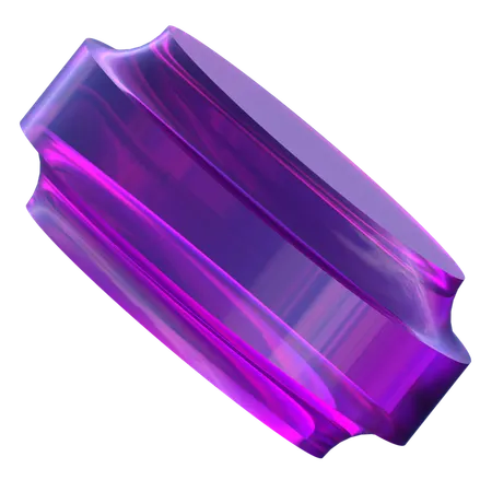 Gym Roller Shape  3D Icon
