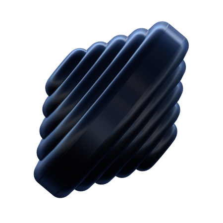 Gym Roller Shape  3D Icon