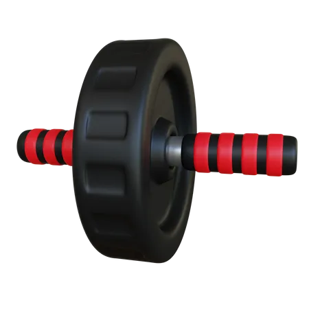 Gym Roller Wheel  3D Icon