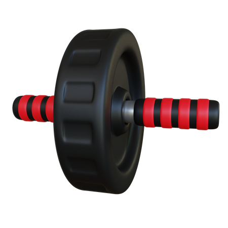 Gym Roller Wheel 3D Icon