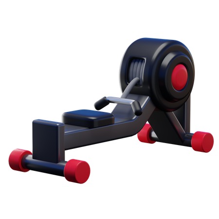 Gym Rowing Machine  3D Icon