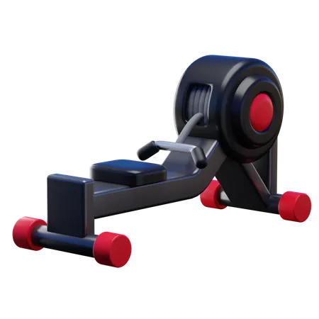 Gym Rowing Machine  3D Icon