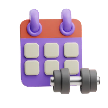 Gym Schedule  3D Icon