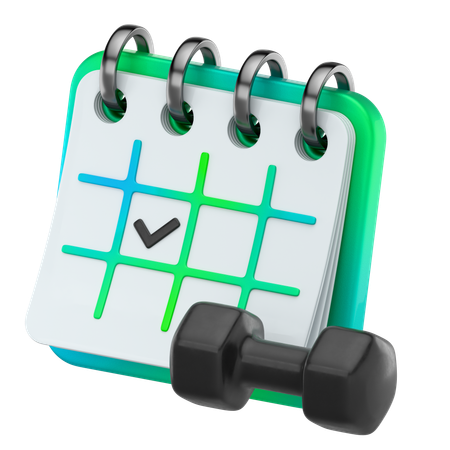 Gym Schedule  3D Icon