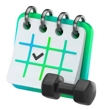 Gym Schedule  3D Icon