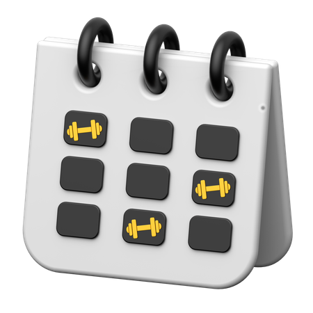 Gym Schedule  3D Icon