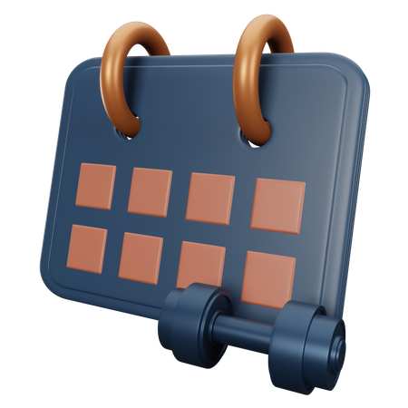 Gym Schedule  3D Icon