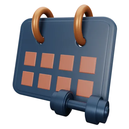 Gym Schedule  3D Icon