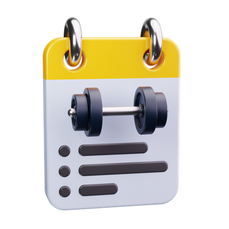 Gym Schedule  3D Icon