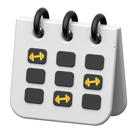 Gym Schedule  3D Icon