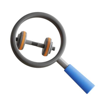 Gym Search  3D Icon