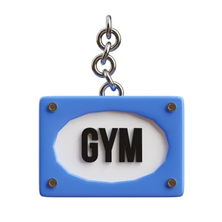 Gym sign  3D Icon