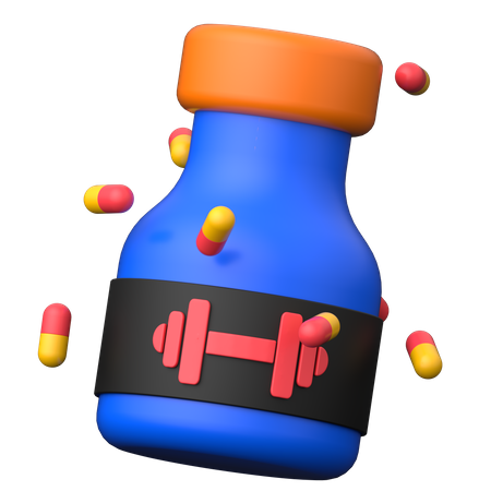 Gym Supplements  3D Icon