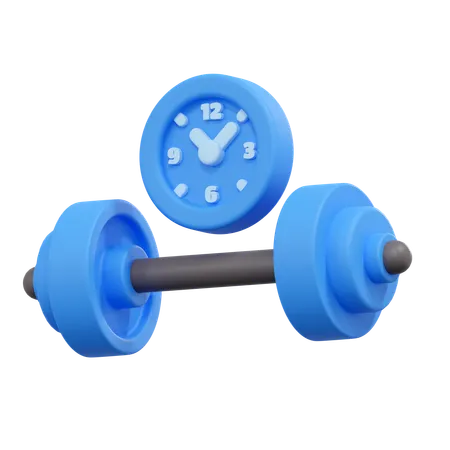 Gym Time Illustration 3D Icon