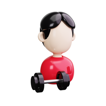 ジムトレーナー  3D Icon