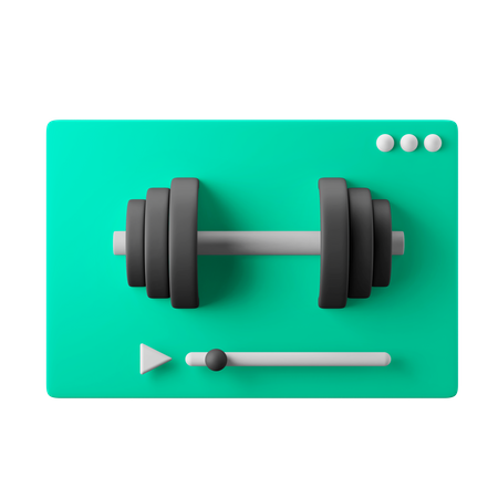 Gym Video  3D Icon