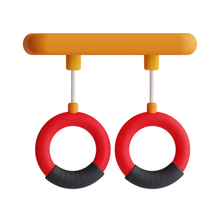 Gymnastic Ring  3D Icon