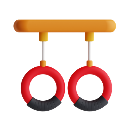 Gymnastic Ring 3D Icon