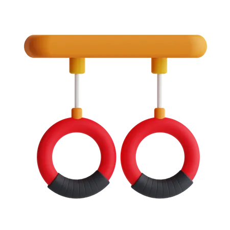 Gymnastic Ring 3D Icon