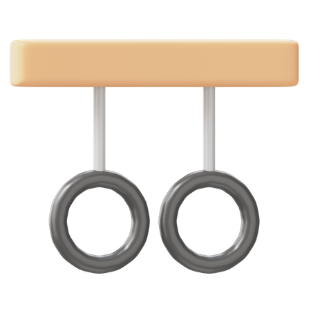 Gymnastic Rings  3D Icon