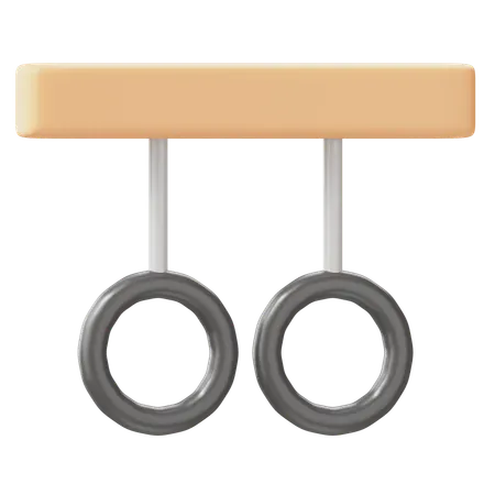 Gymnastic Rings  3D Icon
