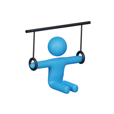 Gymnastics 3 D Icon 3D Illustration