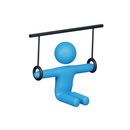 Gymnastics  3D Illustration