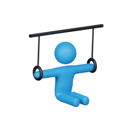 Gymnastics  3D Illustration