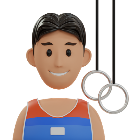 Gymnastics Player  3D Icon