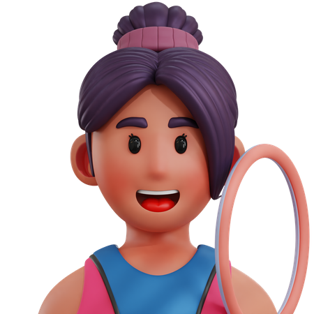 Gymnastikspieler  3D Icon