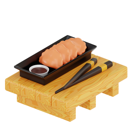 Gyoza  3D Icon